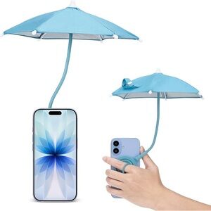 Portable Blue Phone Shade Umbrella